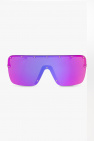 FF 0355 S ZI9 66 Transparent Teal Sunglasses Blue Lens