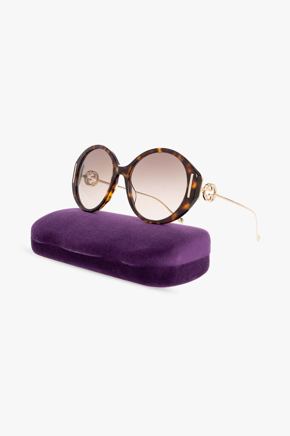 Gucci pre-owned round frame sunglasses