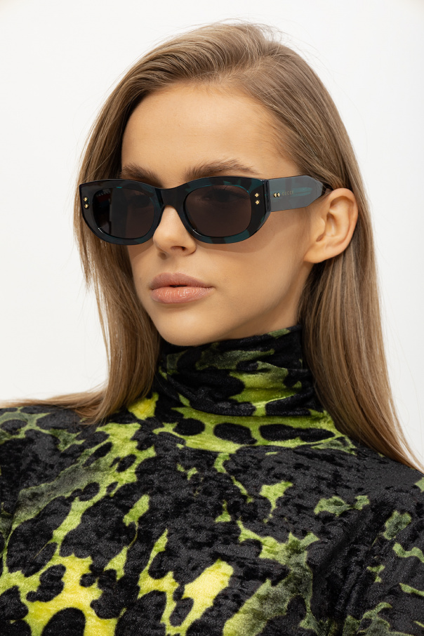 Gucci Moschino Eyewear cat eye-frame tortoiseshell sunglasses