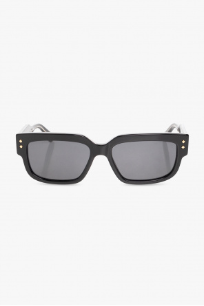 Rectangular frame sunglasses