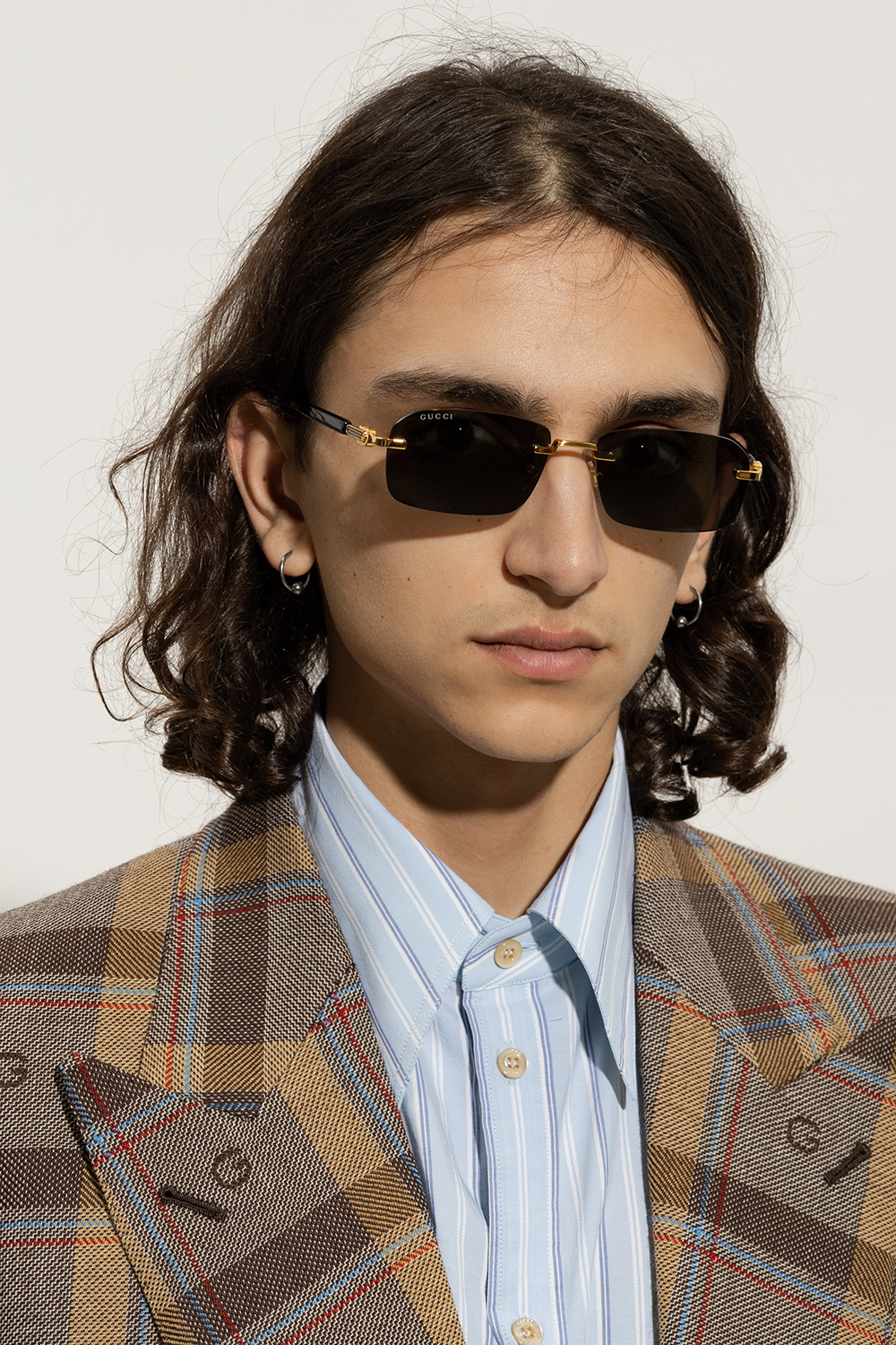 Gucci Bottega Veneta Eyewear tortoiseshell-effect tinted sunglasses