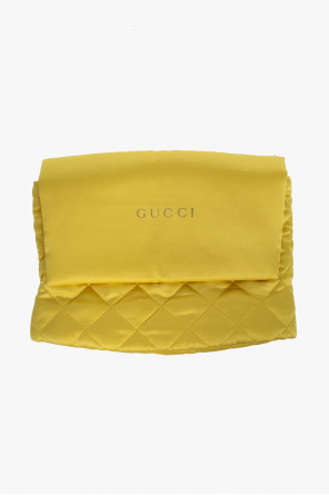 Gucci mochila gucci bamboo backpack en ante rojo y bambu