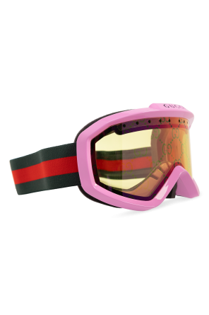 gucci print Ski goggles with logo