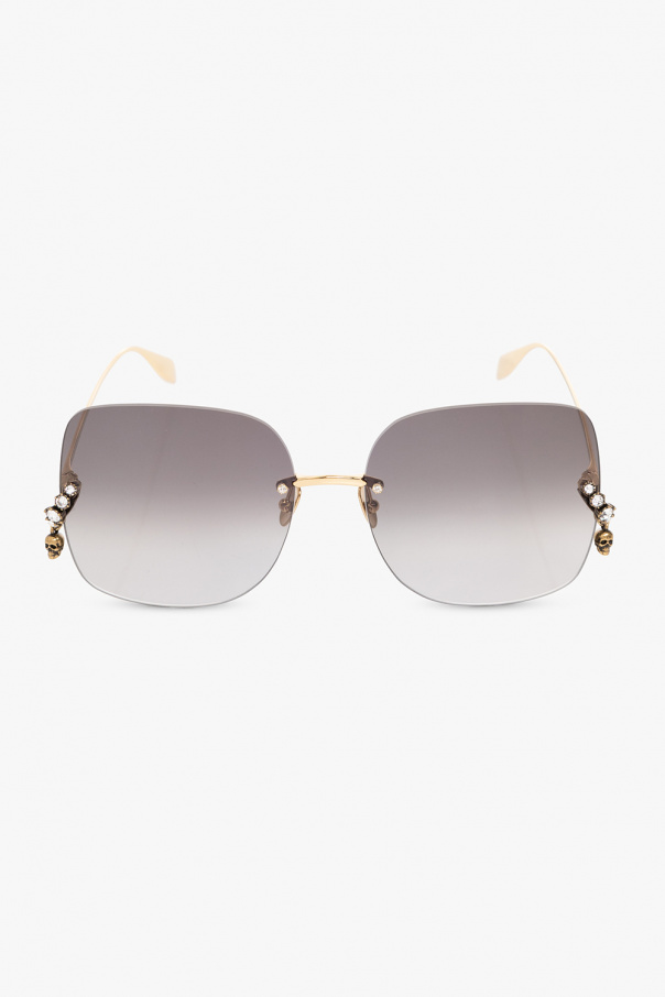 Alexander McQueen Louella Sun Toffee-gold Sunglasses