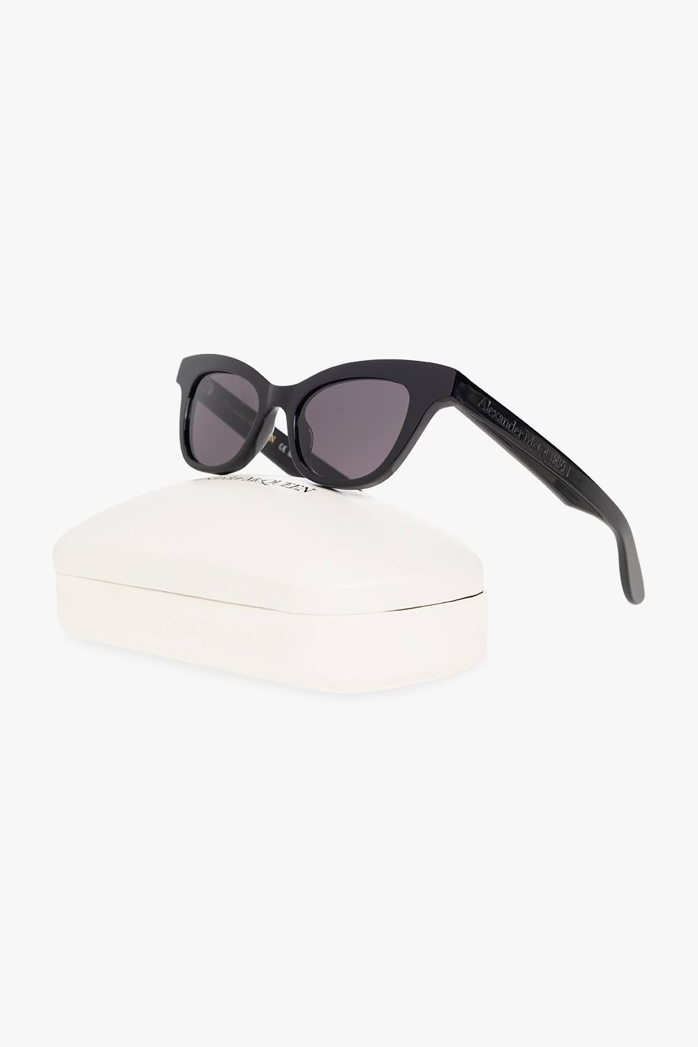 Alexander McQueen Logo-embossed sunglasses