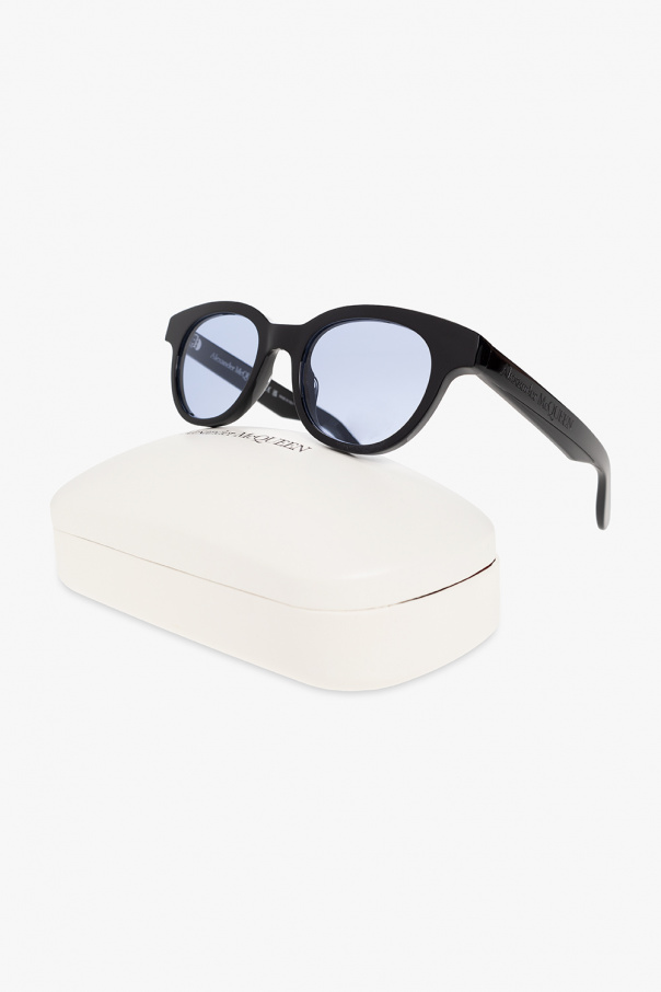 Alexander McQueen Logo-embossed sunglasses