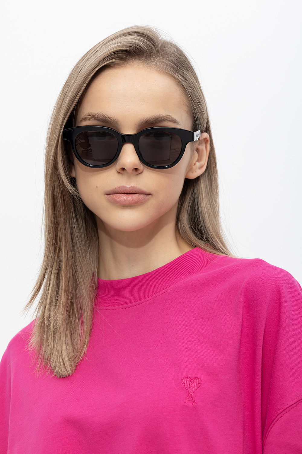 Alexander McQueen Logo-embossed sunglasses