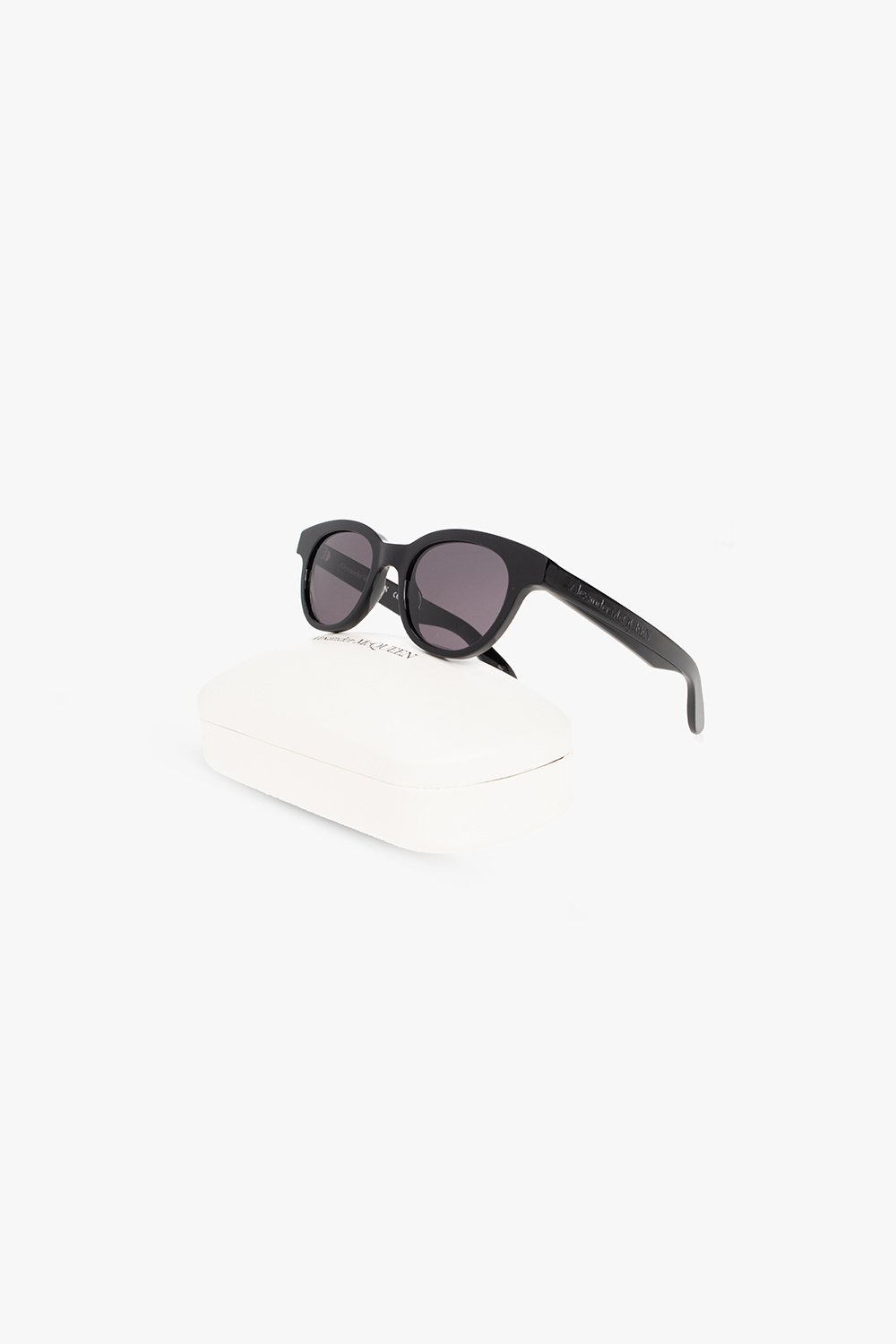 Alexander McQueen Logo-embossed sunglasses