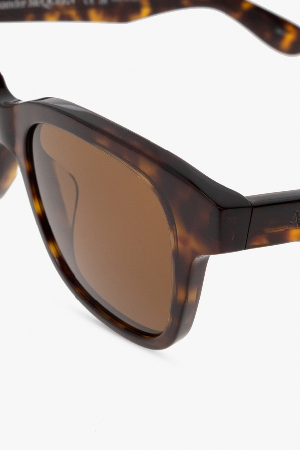 Alexander McQueen Logo-embossed Prizm sunglasses