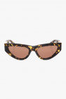 saint laurent eyewear aviator frame tinted sunglasses item