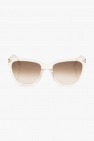 Jeepers Peepers x ASOS cat eye flatbrow sunglasses in black with diamante detail
