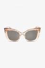 s rhinestone-embellished CC clear sunglasses
