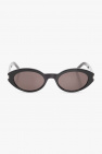 yves saint laurent pre owned logo aviator sunglasses item