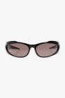 Black Acetate Frame Small CC Logo Aviator Sunglasses-5206