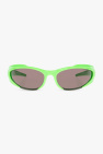 Kate Spade Crystal oval-frame sunglasses Weiß
