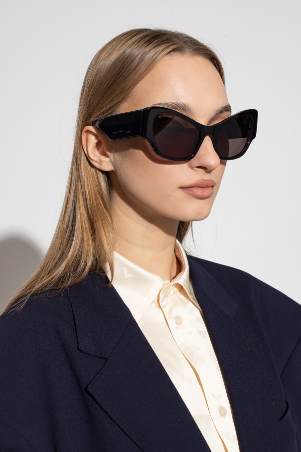 Balenciaga Silver sunglasses with logo
