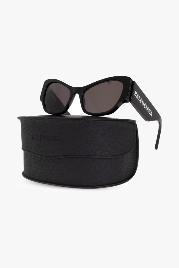 Balenciaga Silver sunglasses with logo