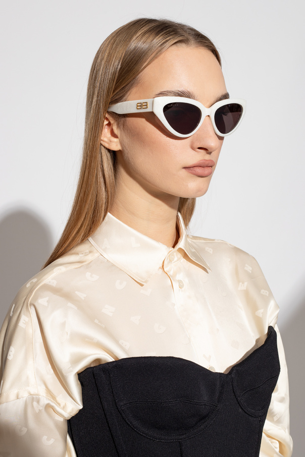 Balenciaga Womens Accessorize Metal Sunglasses