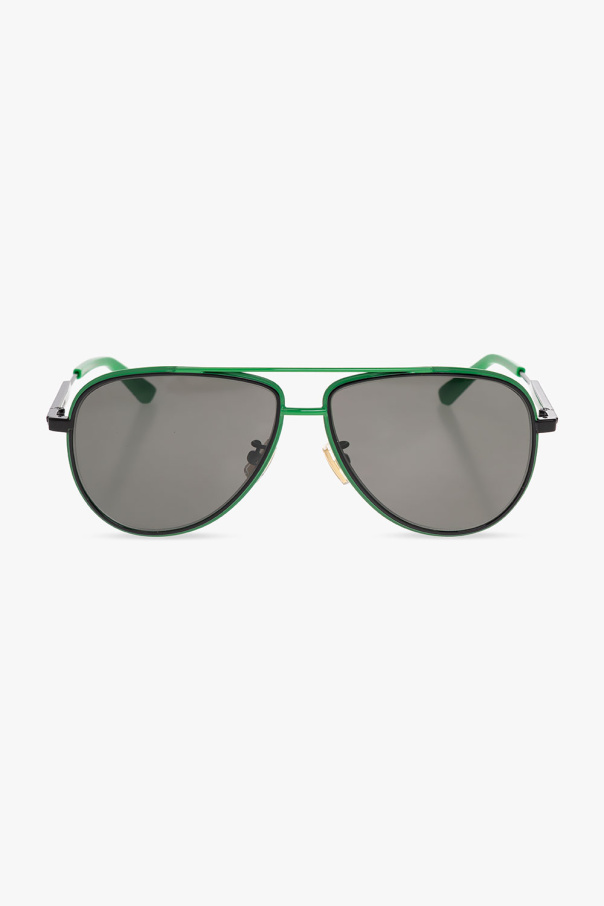 Bottega Veneta ‘Rim’ aviator Lens sunglasses