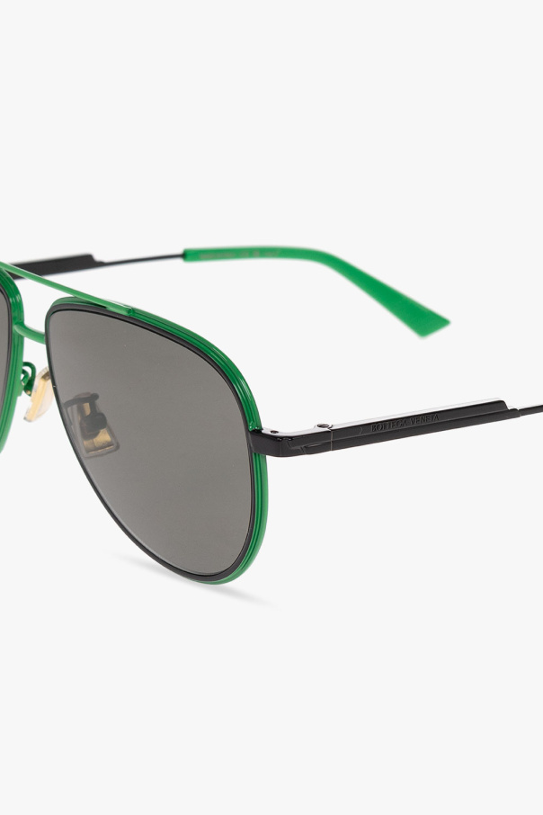Bottega Veneta ‘Rim’ aviator Lens sunglasses