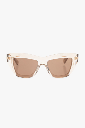 Logo-engraved sunglasses od Bottega Veneta