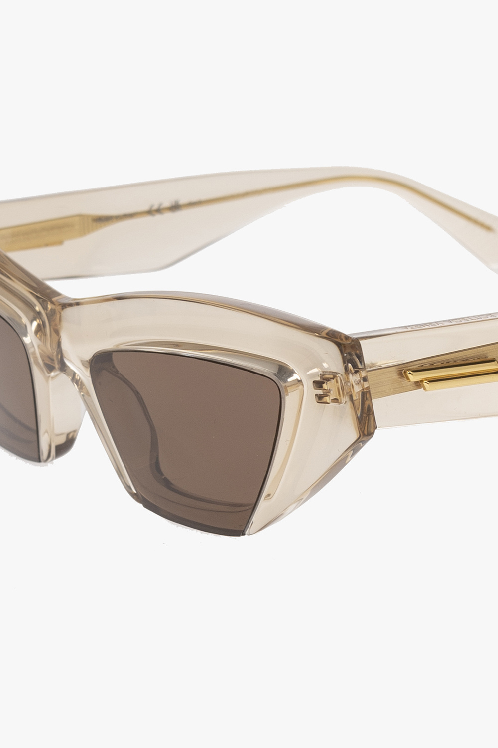 Bottega Veneta Logo-engraved Square sunglasses