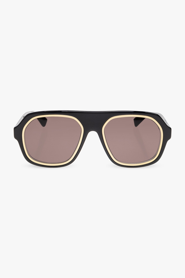 Bottega Veneta ‘Rim’ aviator Polarized sunglasses