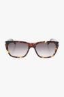 tortoiseshell rectangle-frame sunglasses Marrone