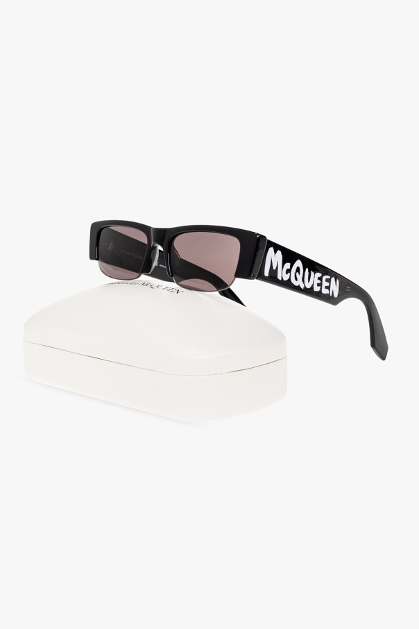 Alexander McQueen Red sunglasses with logo