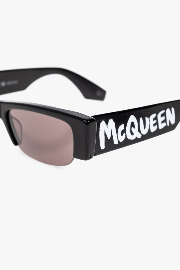 Alexander McQueen Red sunglasses with logo