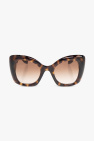 Posh chunky round-frame sunglasses