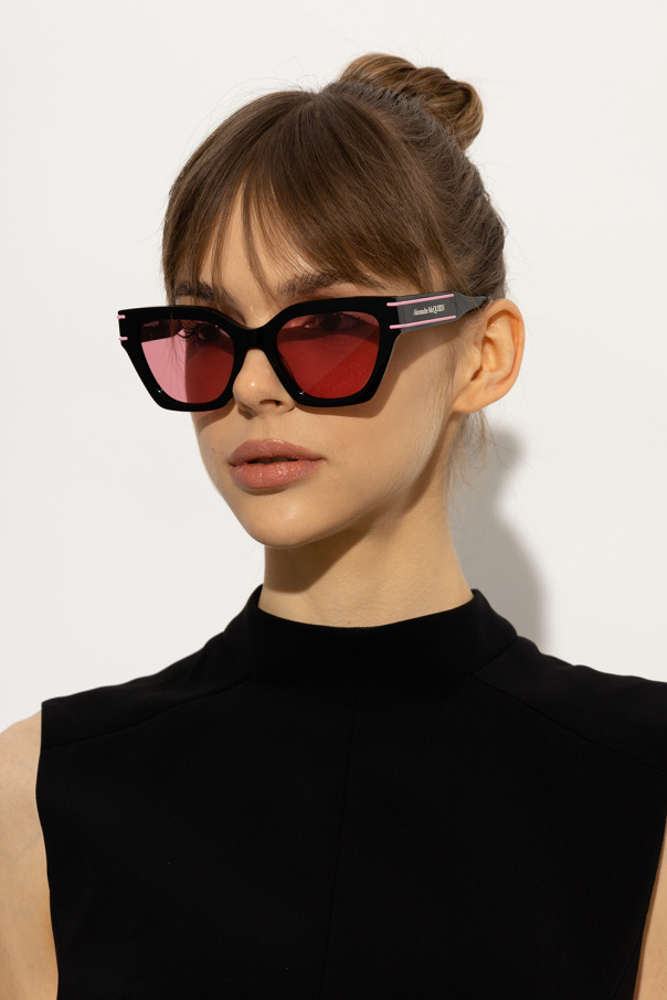 Alexander McQueen Brown Reese Slim gabbana Sunglasses