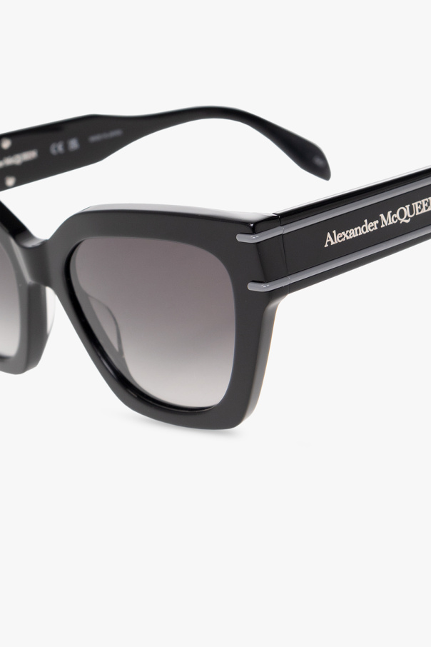 Alexander McQueen Sunglasses Braun with logo
