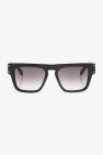 V-logo rectangle frame sunglasses