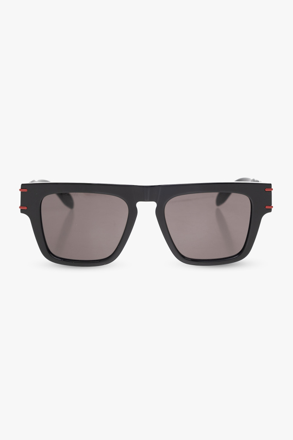 Alexander McQueen glittered cat-eye frame sunglasses
