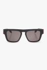 square-frame appliqué sunglasses
