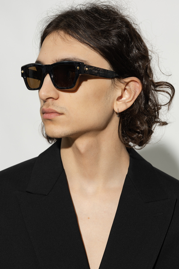 Alexander McQueen Sunglasses WHITE with logo