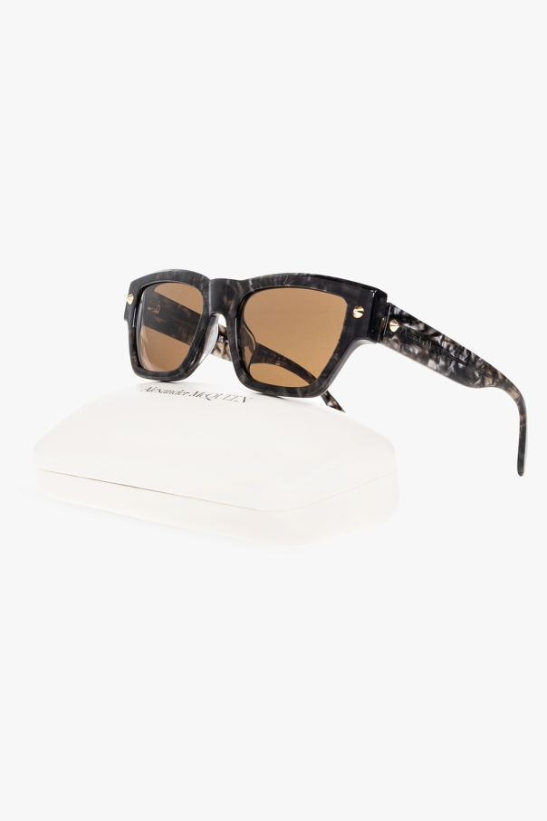 Alexander McQueen Sunglasses WHITE with logo