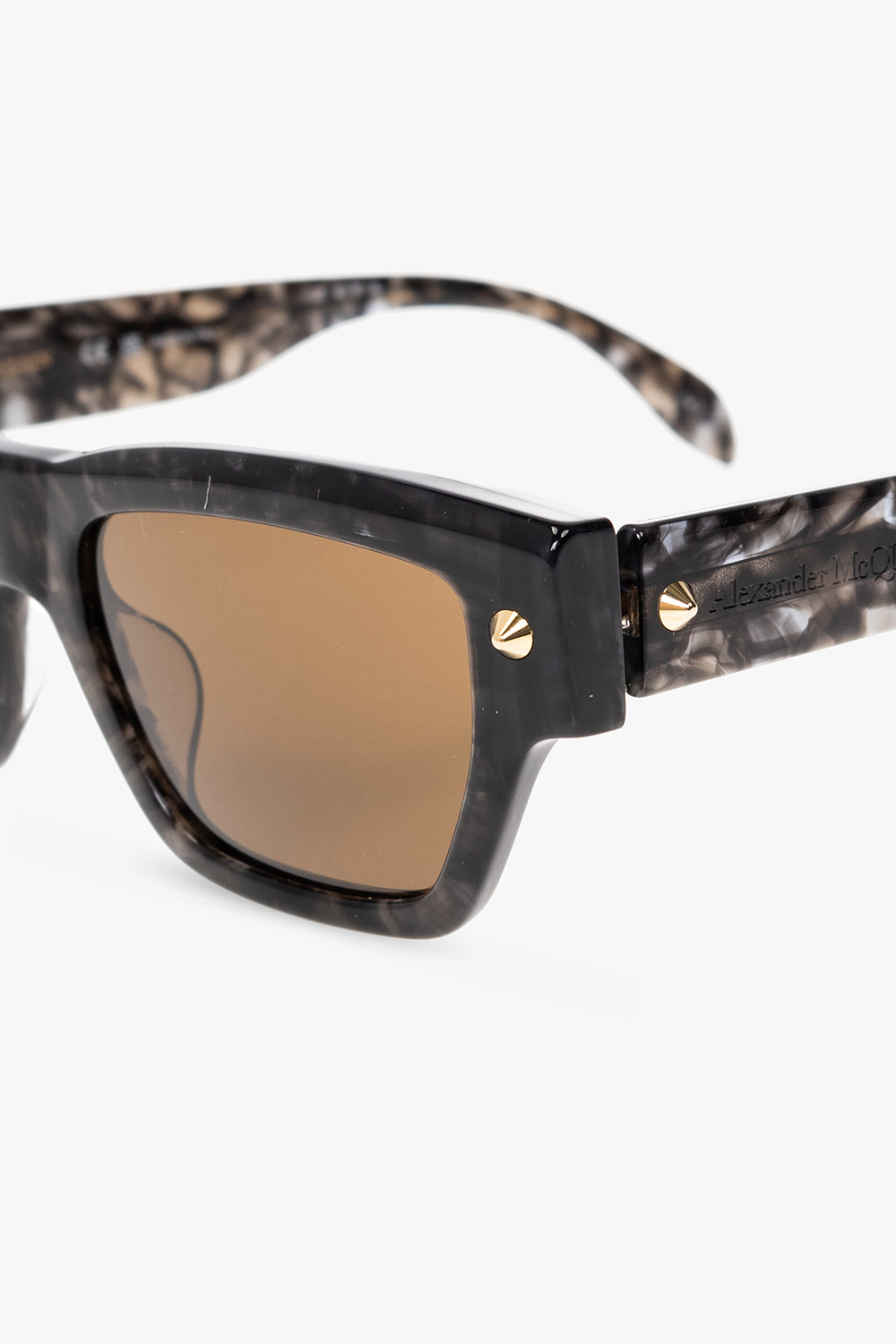 Alexander McQueen crystal-embellished aviator sunglasses