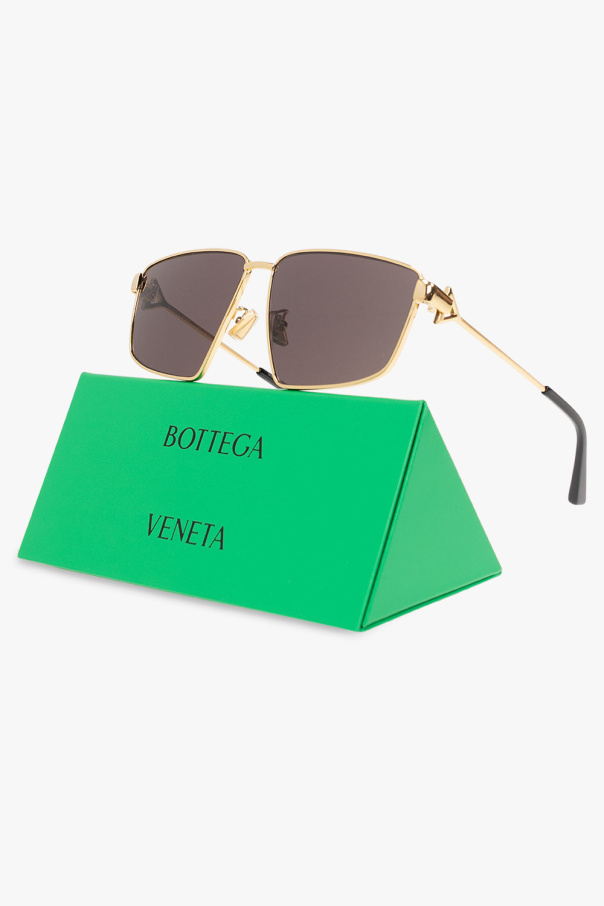 Bottega Veneta tortoise Sunglasses with logo
