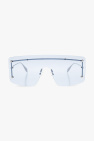 square frame sunglasses Metallic