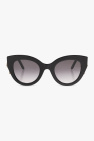 Miu Miu Eyewear Smoke Glitter round frame sunglasses