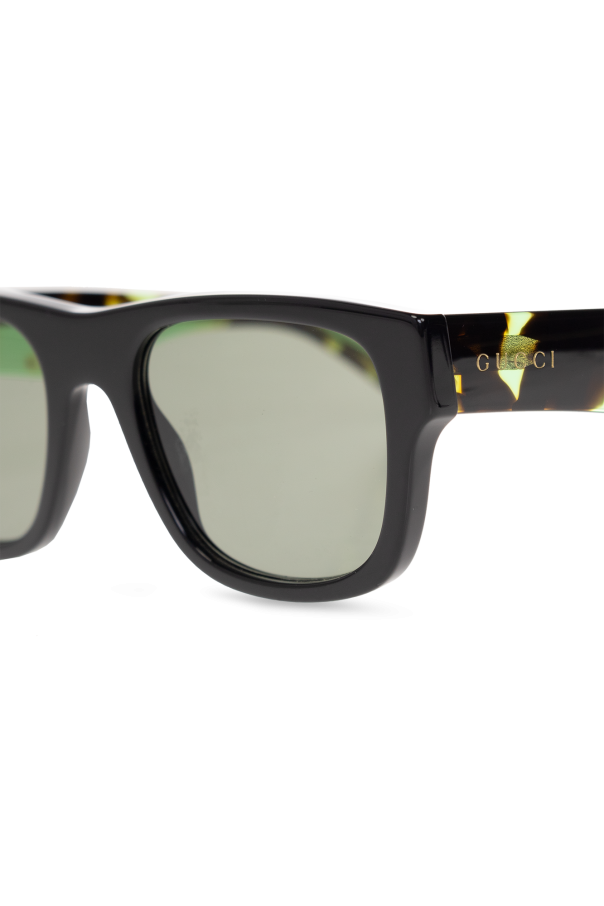 Gucci rectangular-frame sunglasses with logo