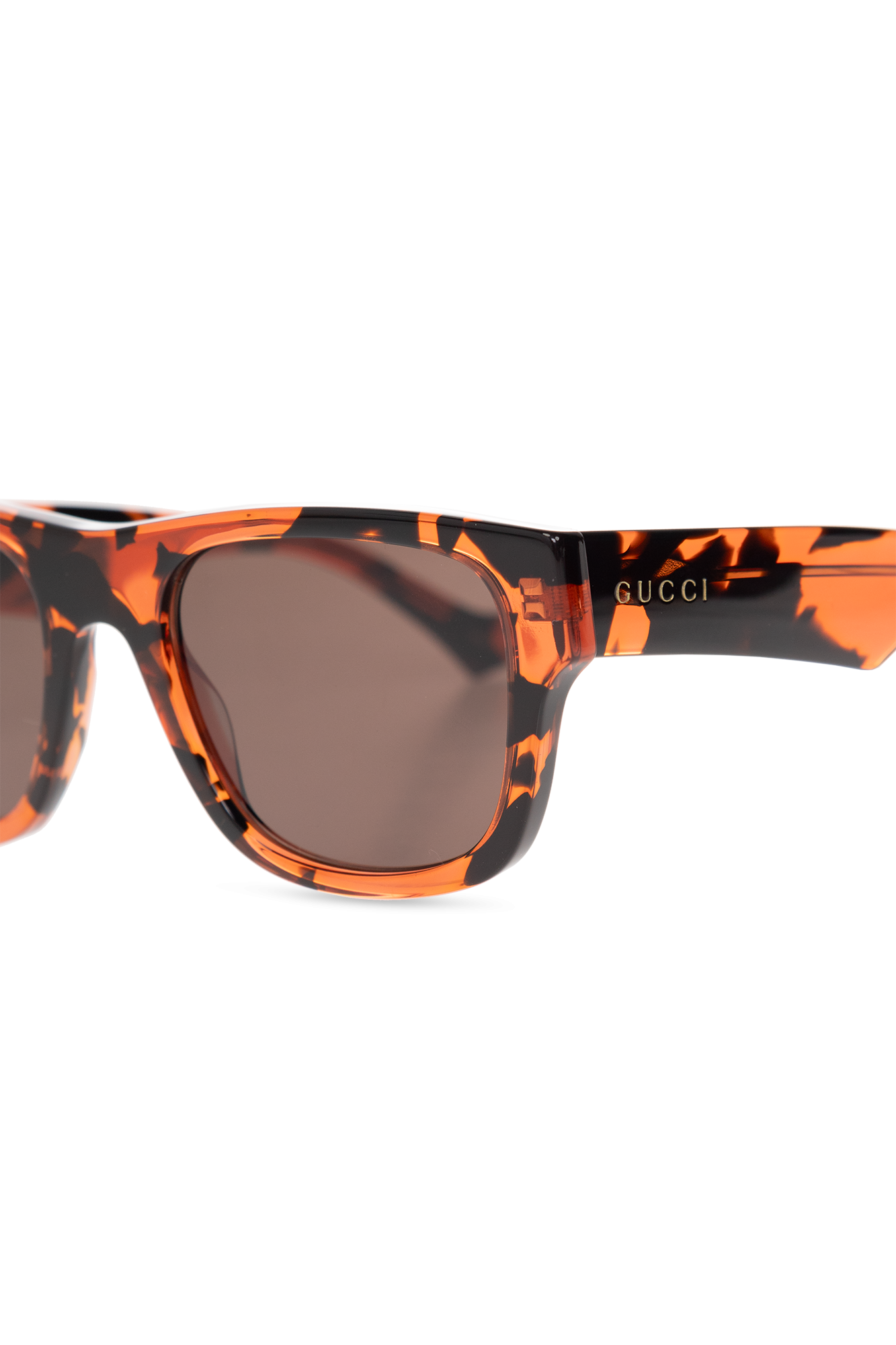 gucci black and orange sunglasses