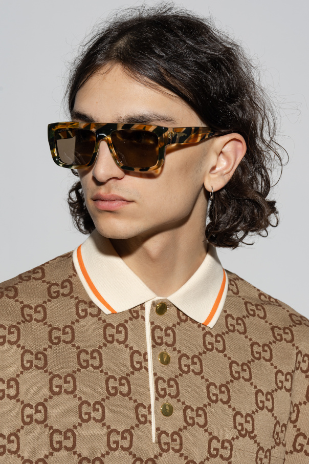 Gucci layered Sunglasses with logo