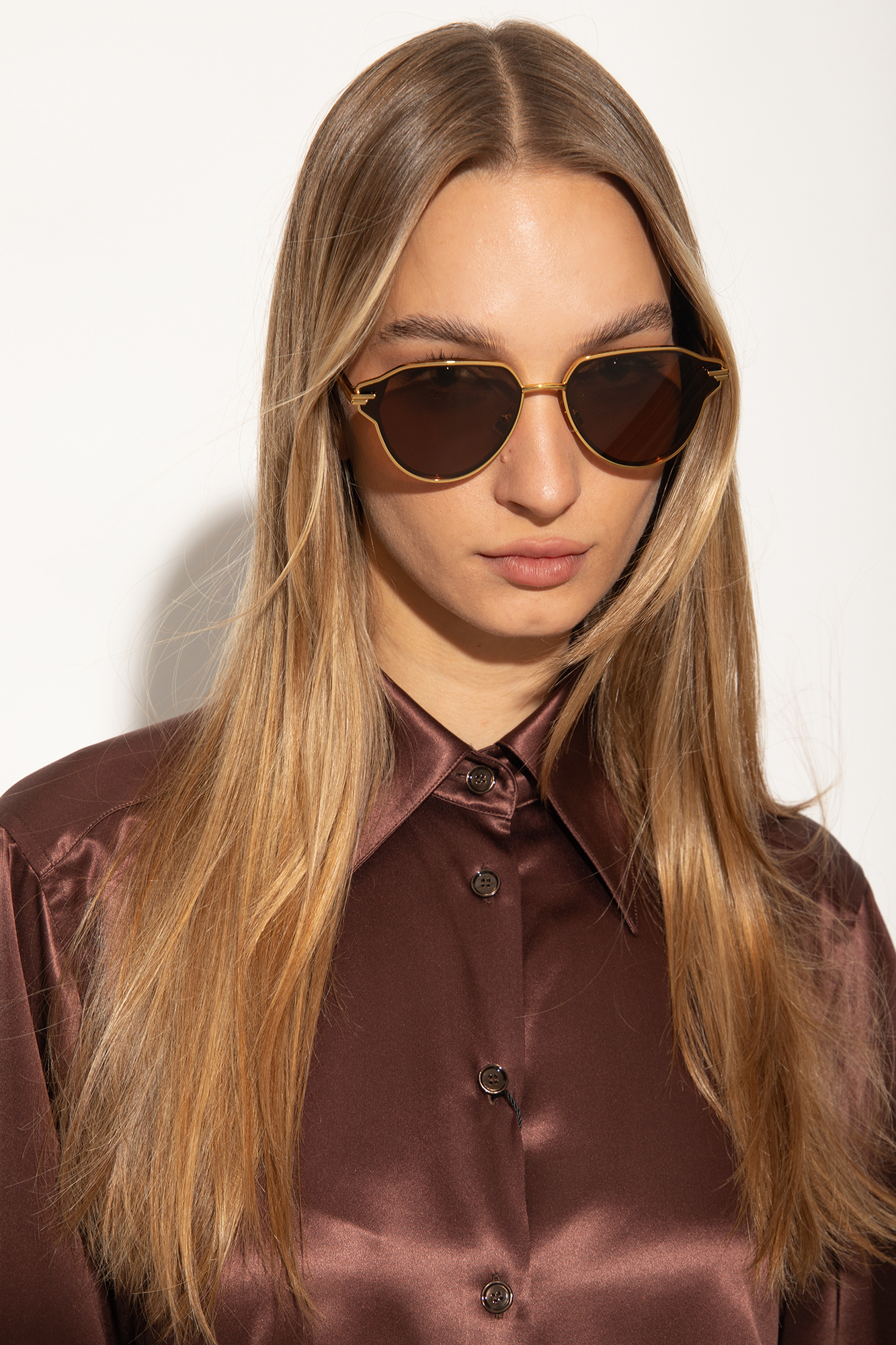 Bottega Veneta moscot sunglasses