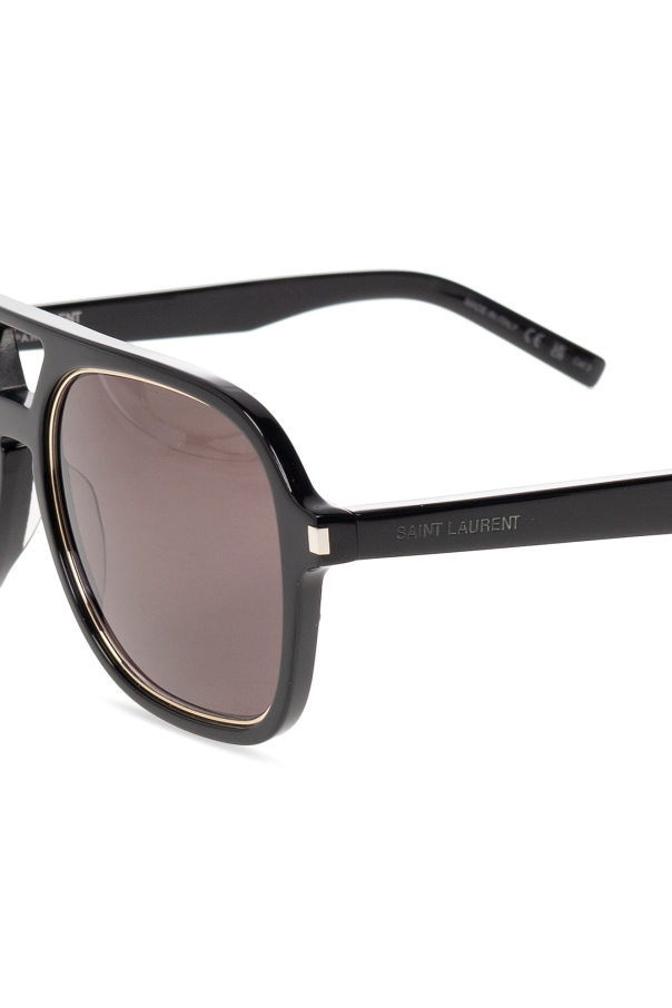 Saint Laurent ‘SL 602 RIM’ Silvertone sunglasses