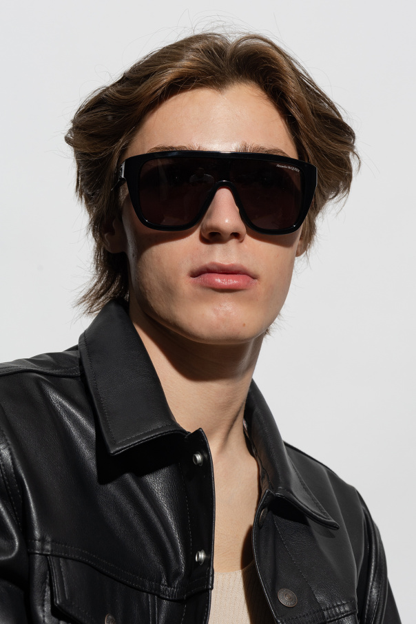 Alexander McQueen sculpted Sunglasses with logo