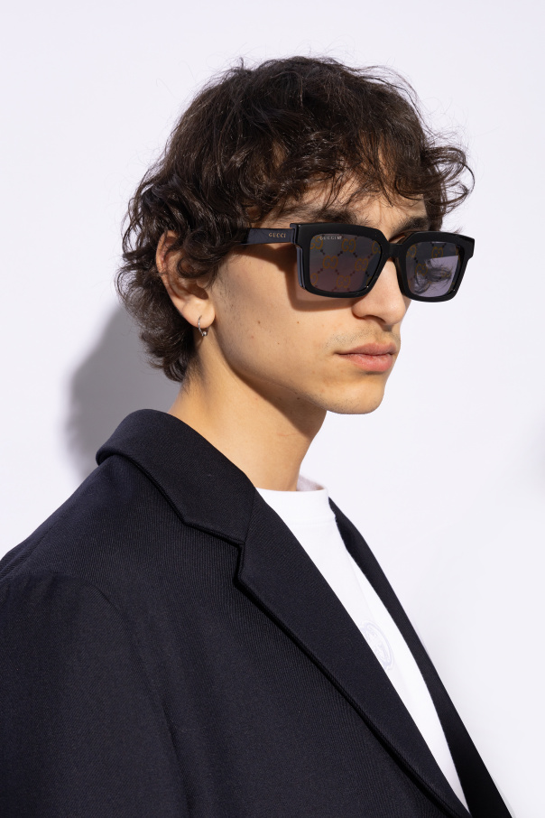 Gucci Okulary korekcyjne z nakładką przeciwsłoneczną
