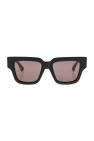 square-frame logo sunglasses